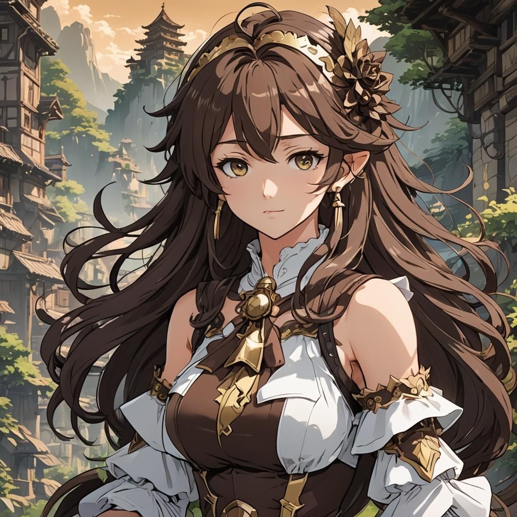 Anime Art: Great Lady Mocha of Truffle Mountain