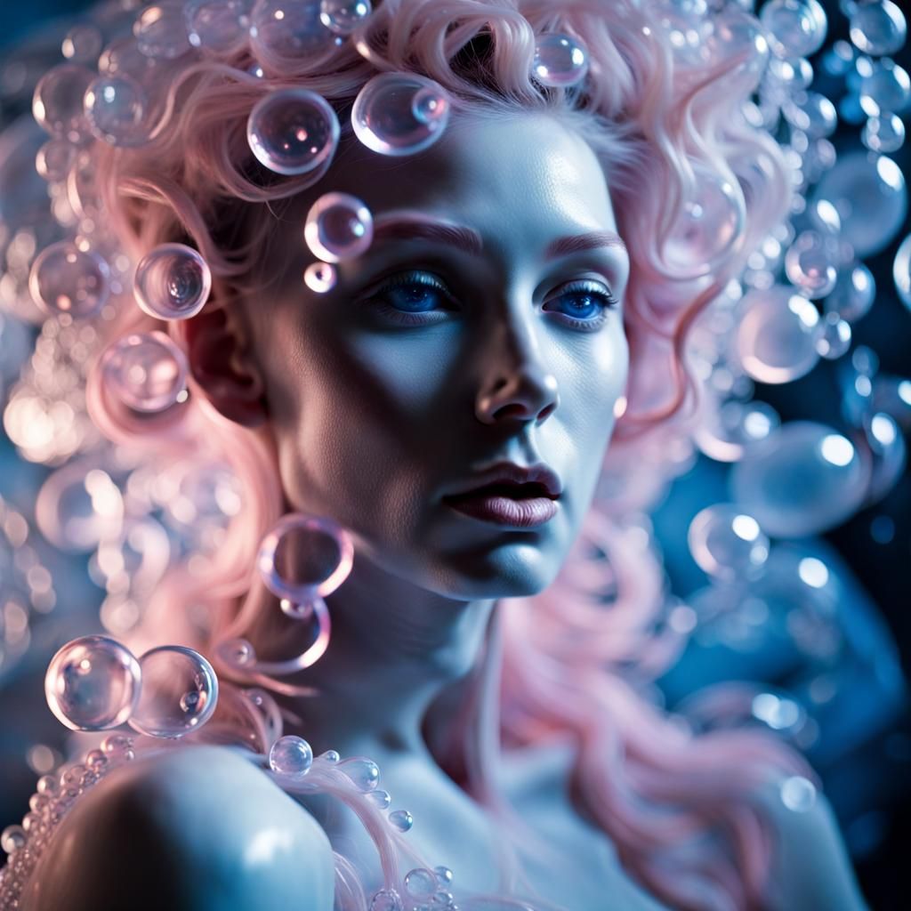 Romantic Fantasy Woman in Rococo Style