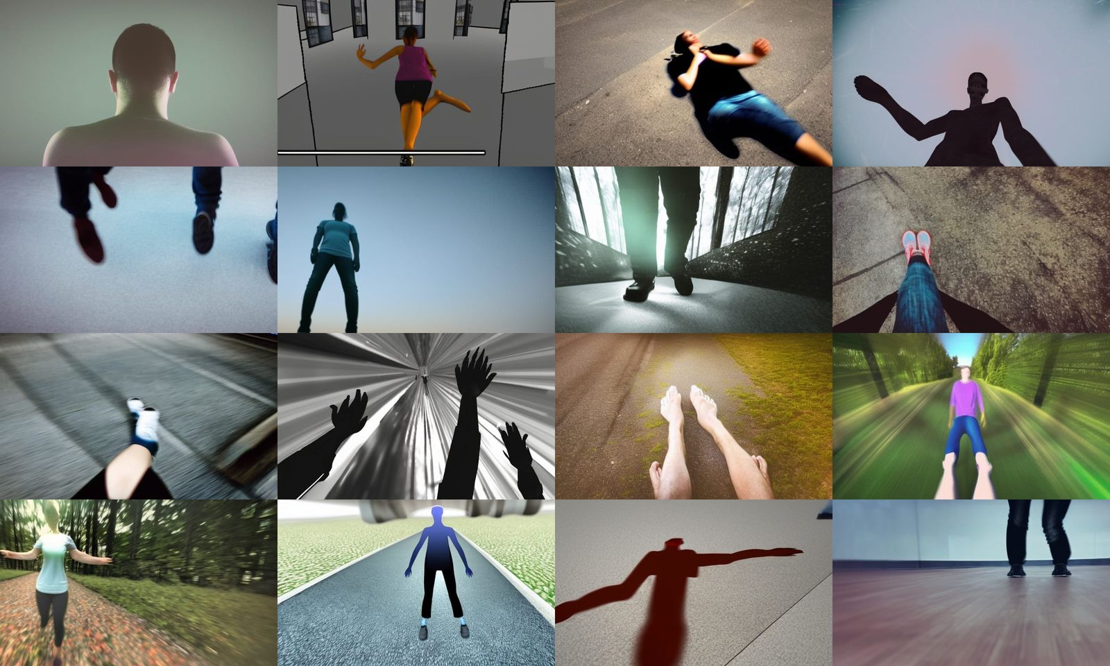 Surreal Out-of-Body Experience in Third Person