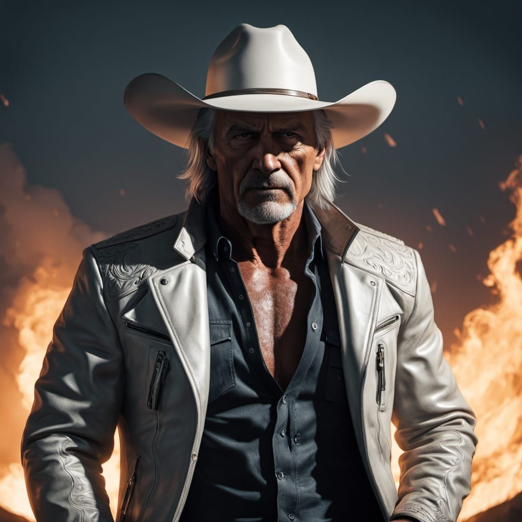 Weathered Warrior in Epic Stand