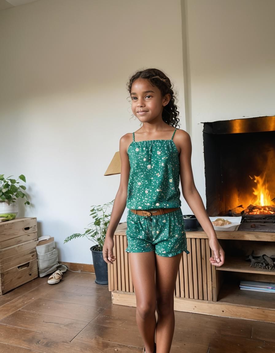 Charming Freckled Girl Portrait in Photorealistic 8K