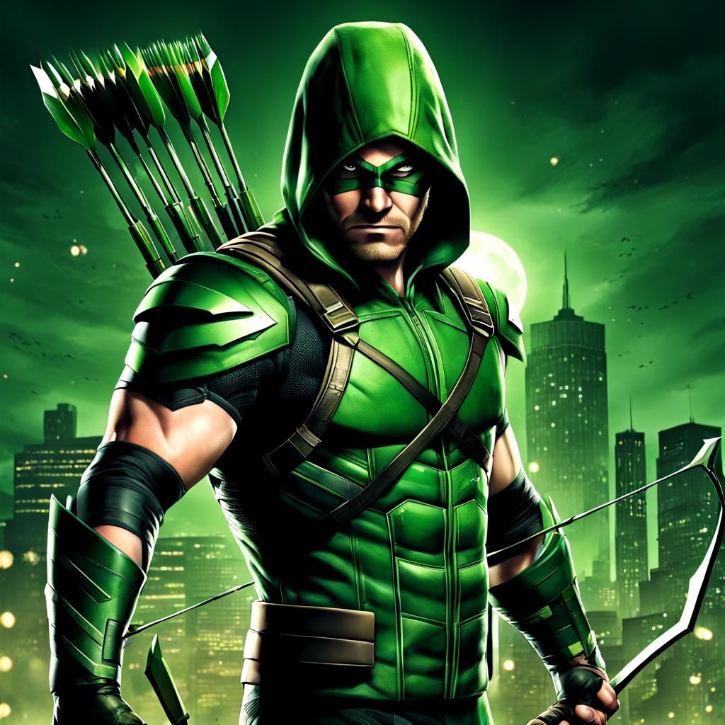 Green Arrow, the Emerald Archer Superhero