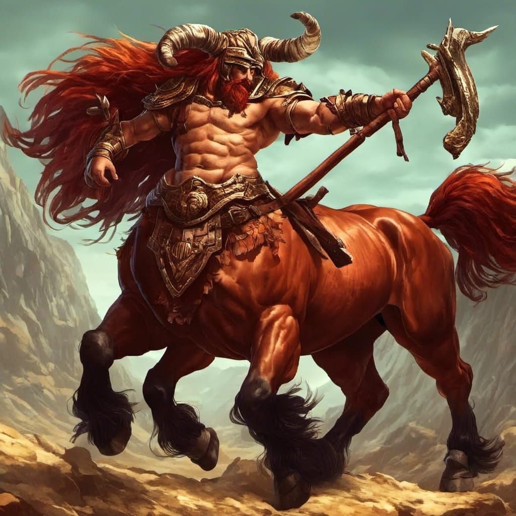 AI Generated Image of a Centaur