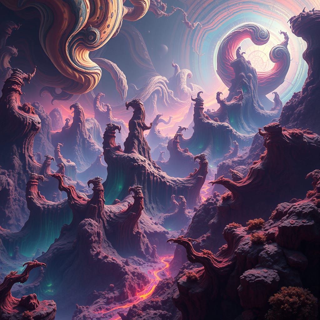 Fantastical Landscape in Unreal Engine 5 Style