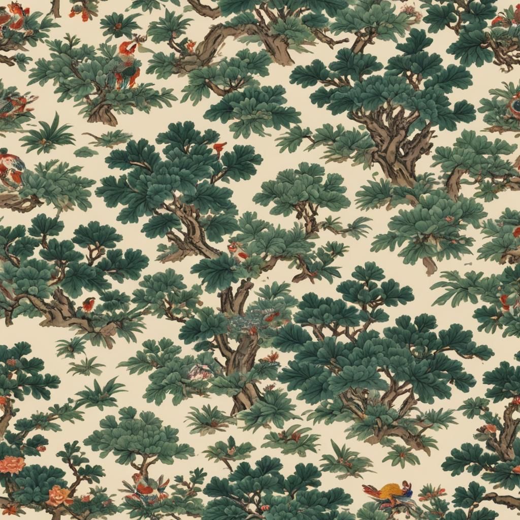 Serene Chinese Landscape With Mountains