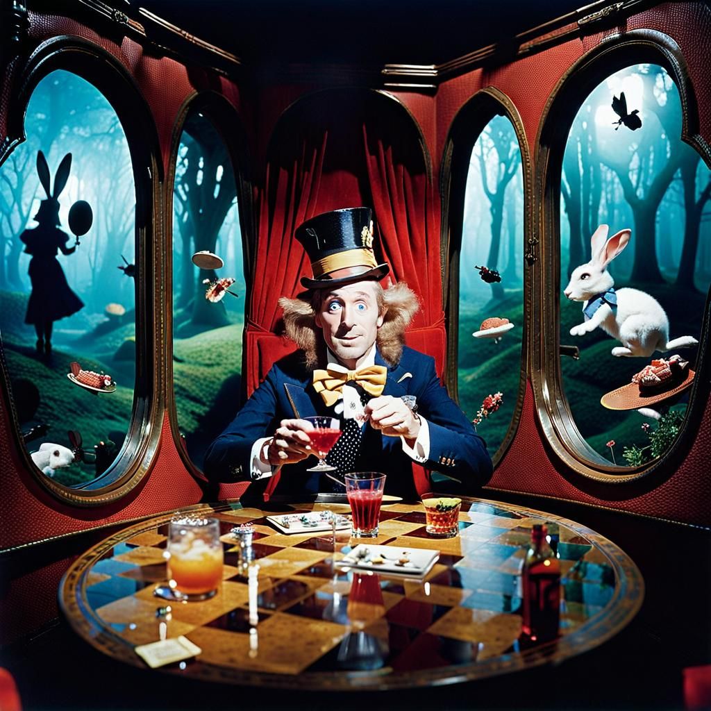 Surreal Upside Down Worlds in Victorian Gothic Style