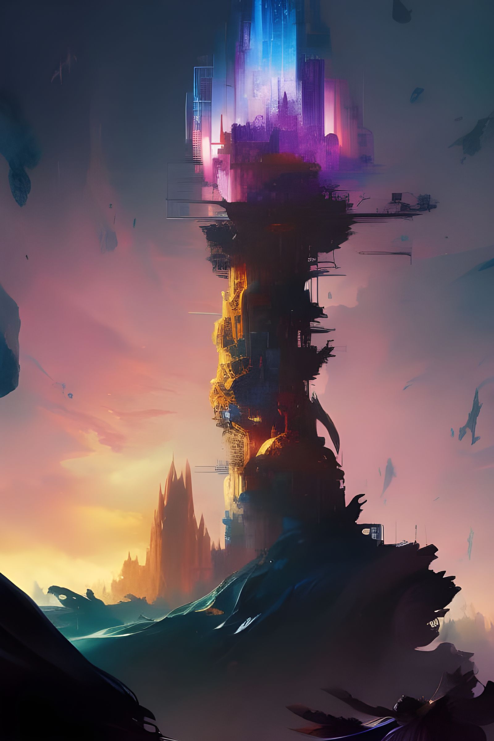 Cosmic Clocktower Time Eruption, Composite Art Style