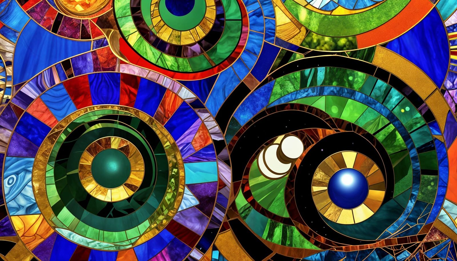 Sacred Geometry Hive with Orb Beings, Mixed Media Art