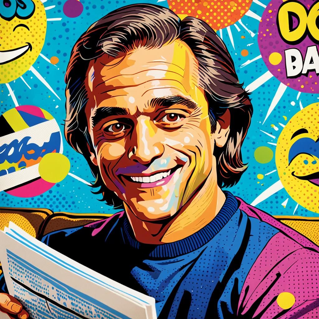 Pop Art Portrait Inspired by Roy Lichtenstein