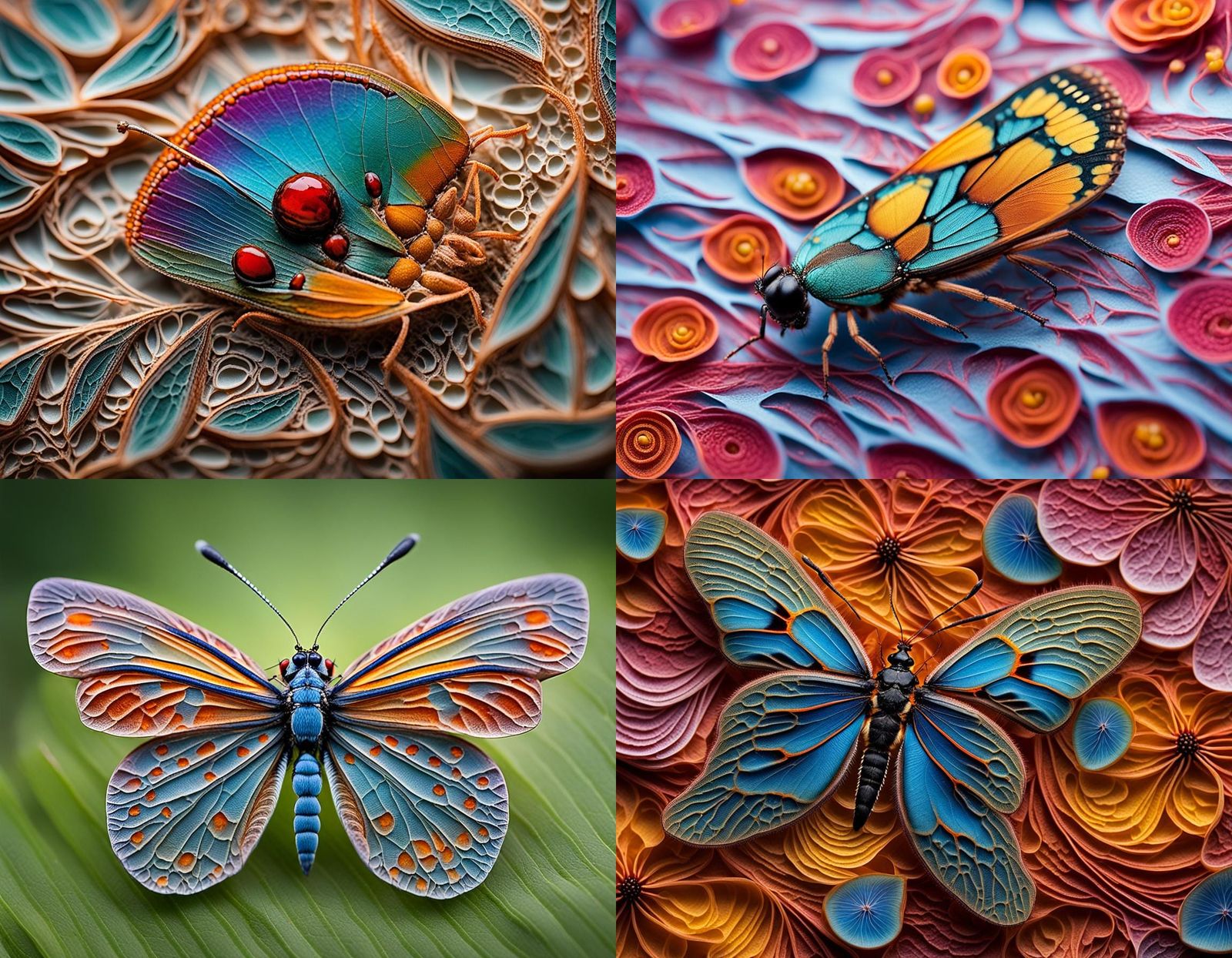 Detailed Macro Photography of Insects and Flora