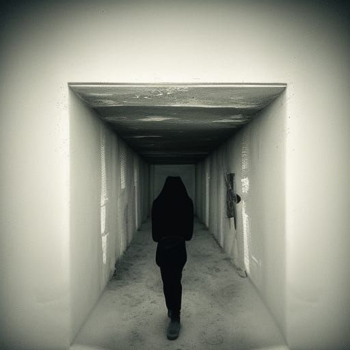 Dramatic Portrait of Hell's Entrance in Ambient Light