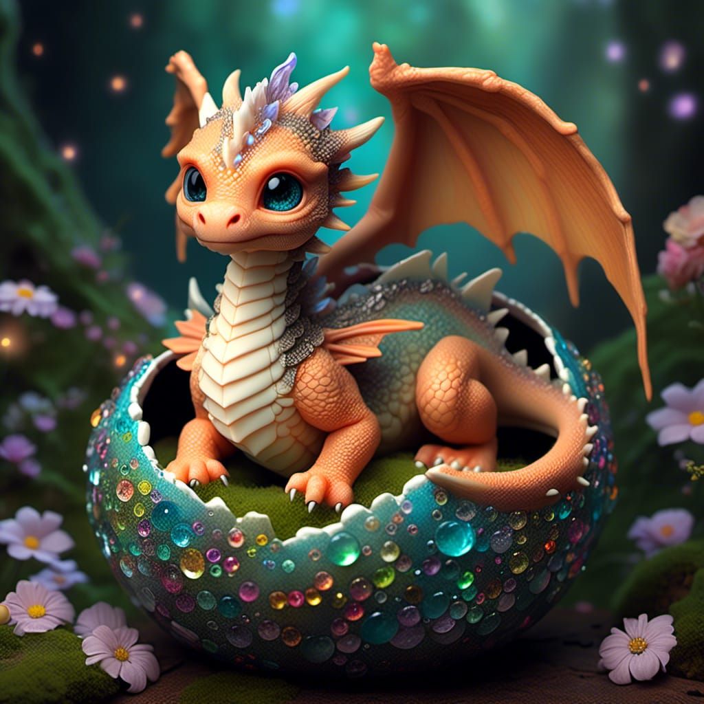 Dragon Hatchling in Magic Glen