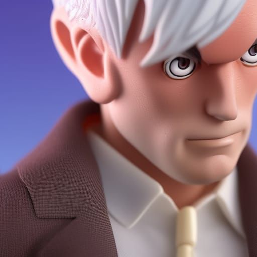 Anime-Style Mike Pence Action Figure, Ghibli Key Visual
