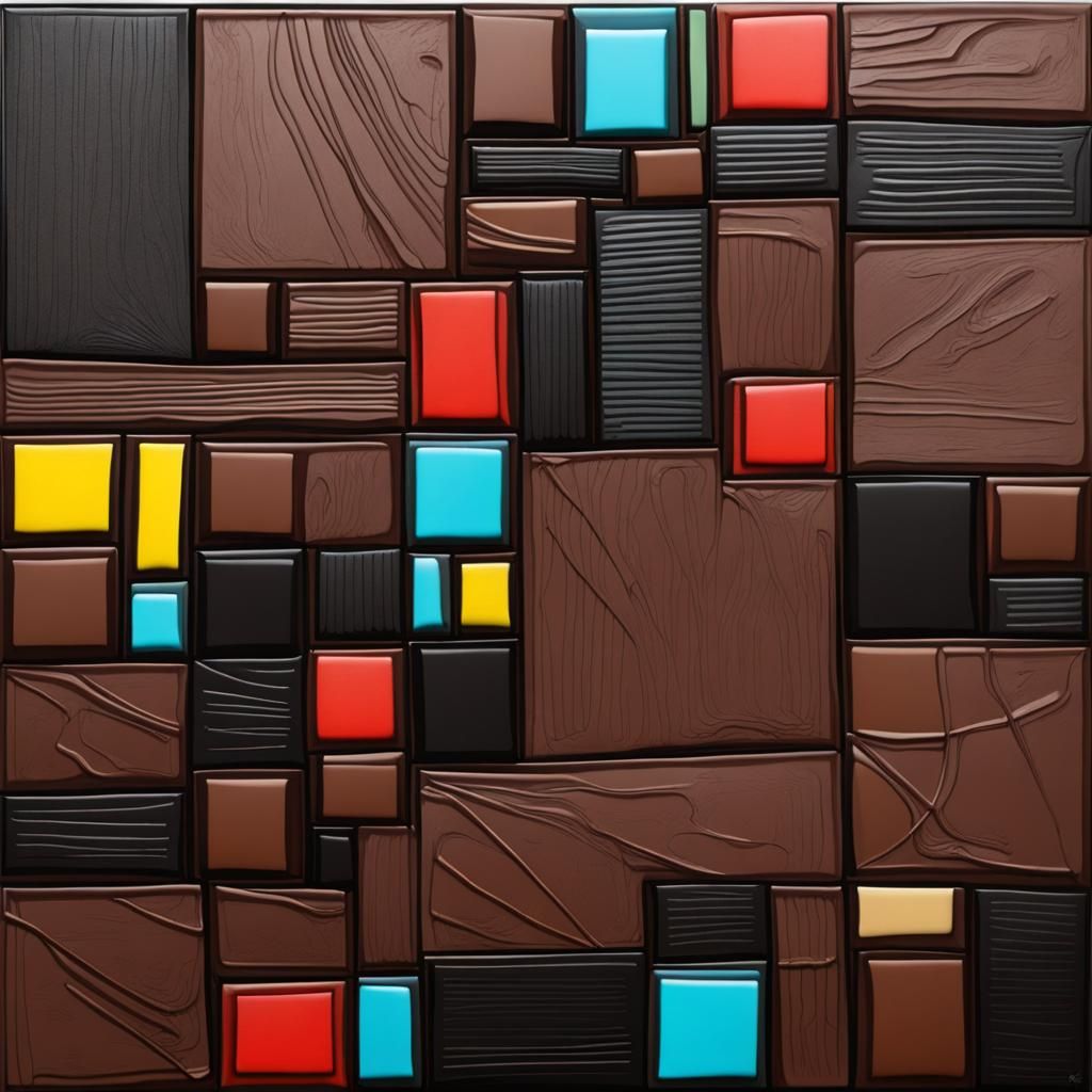 Abstract Chocolate Art with Web Colors