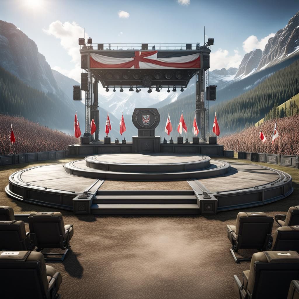 Austrian Military Rally Stage in 3D Style