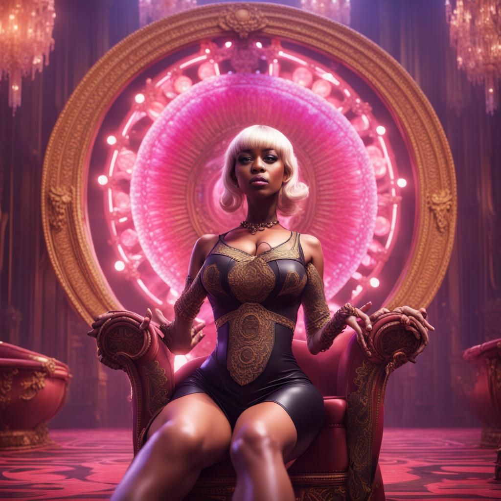 Elegant Hypnotist Controls Sissy Bimbo: Fantasy Art