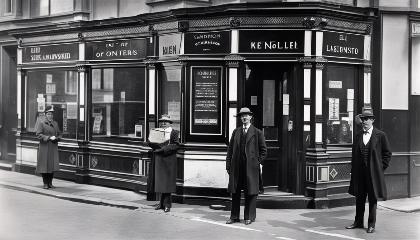 1920s London Corner Speaker Scene