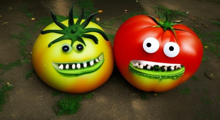 Giant Monster Tomato Attacks City