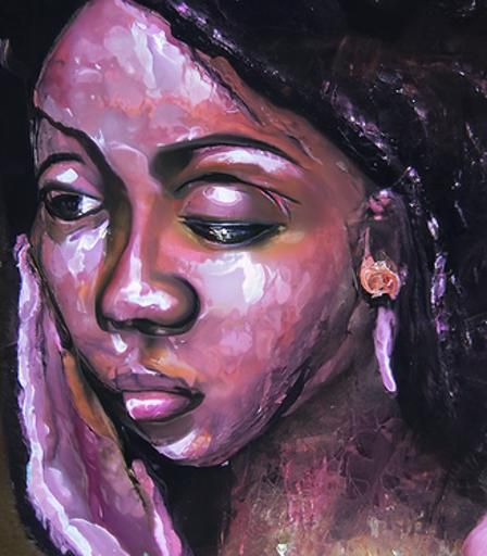 Gentle Oil Painting of a Young Woman