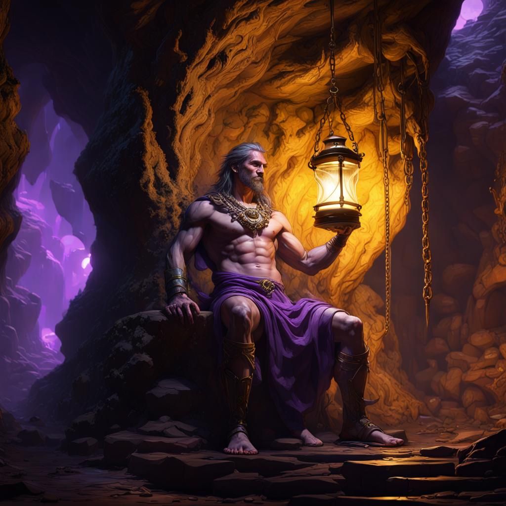 Prometheus Chained: Dark Fantasy Concept Art