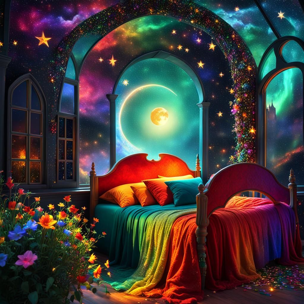 Magical Rainbow Bedroom