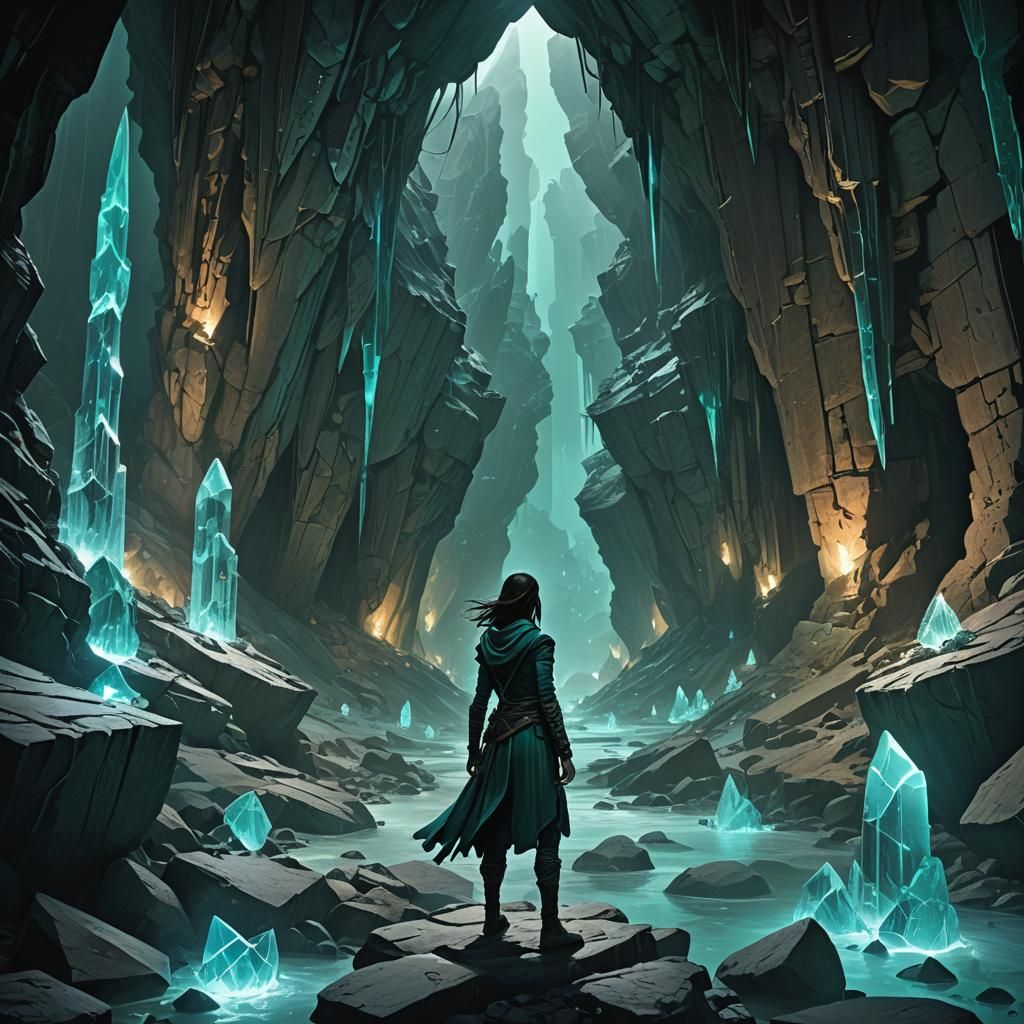 Ominous Crystal Cavern Adventure in Unreal Engine