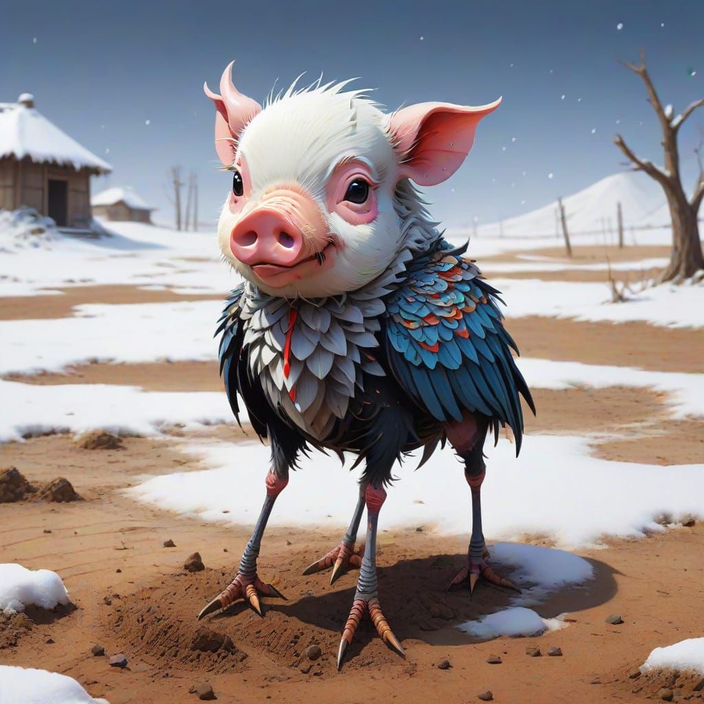 Stork's sort of Feral Ground Hog