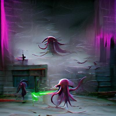 Sinister Squid Game Artwork by Rutkowski