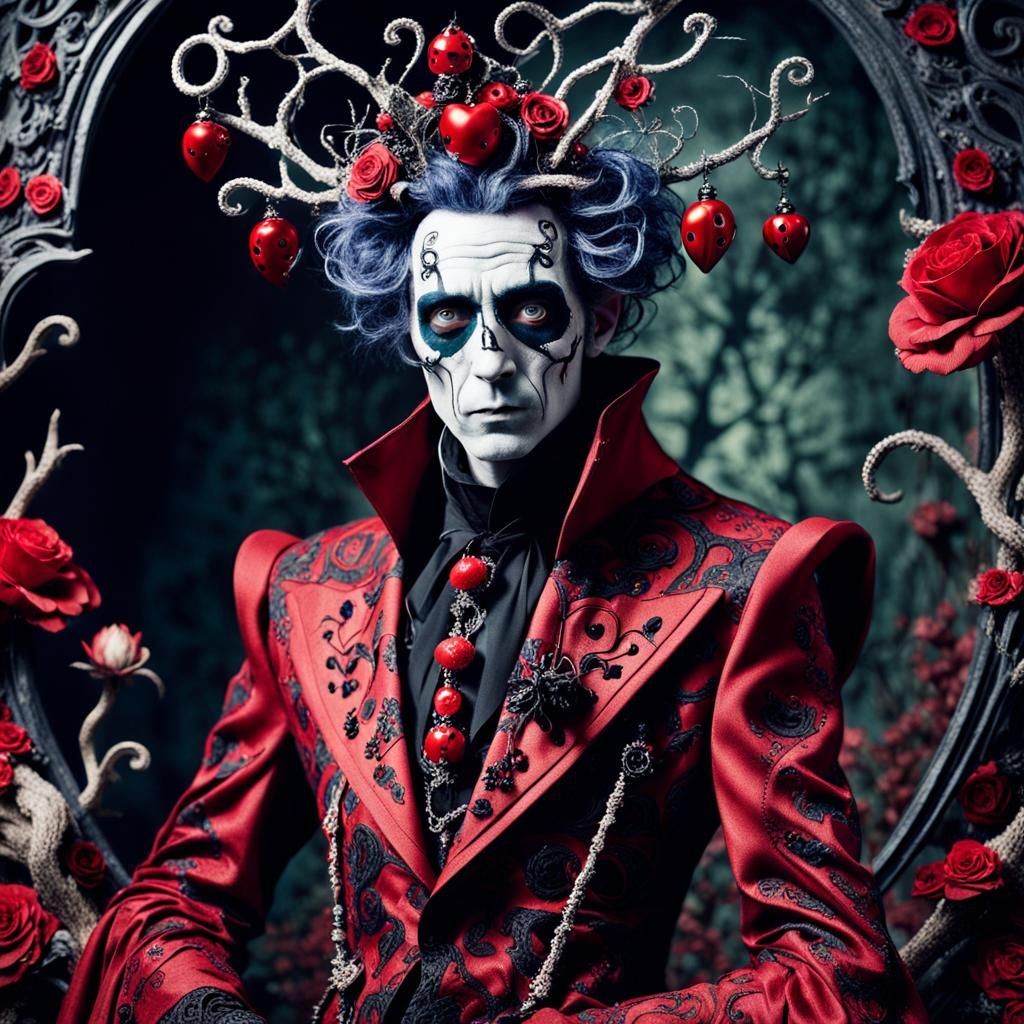 Macabre Wizard in Burtonesque Fashion