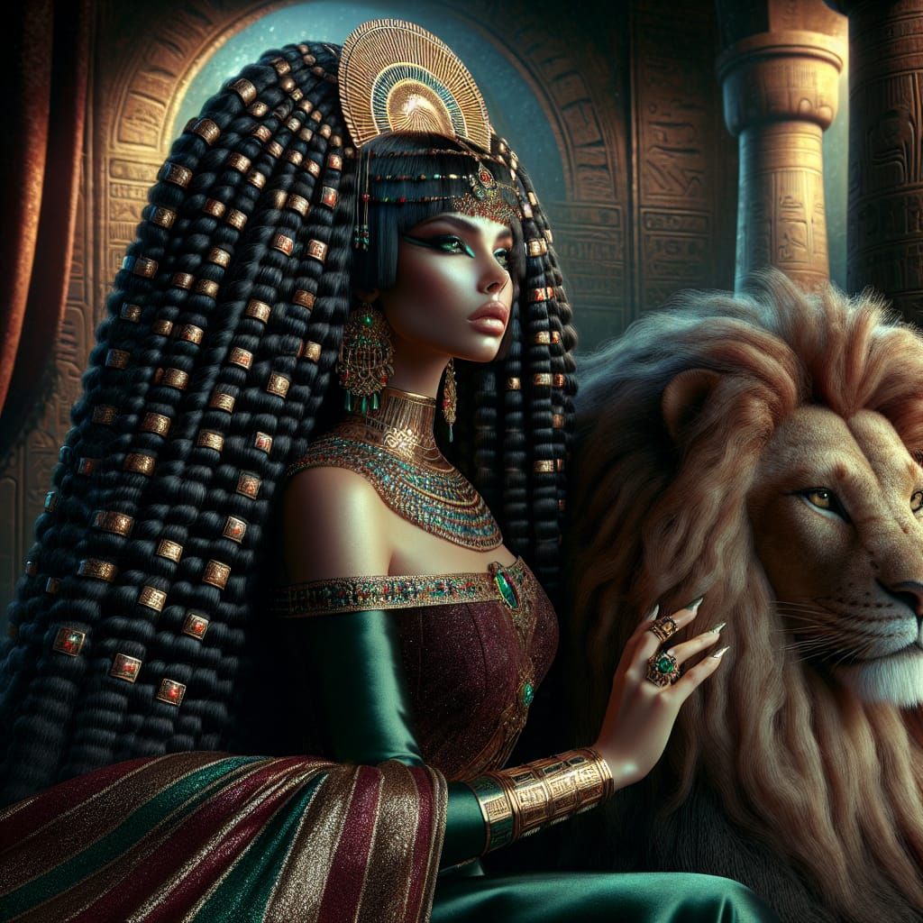 Elegant Egyptian Goddess of Fertility and Strength