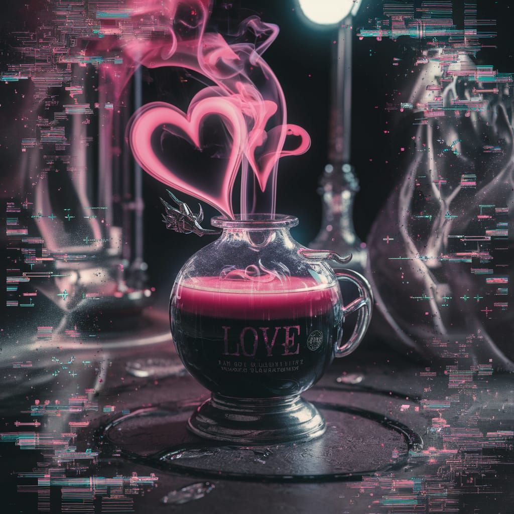 Love Potion Brew in Sticker Art Dreamscape