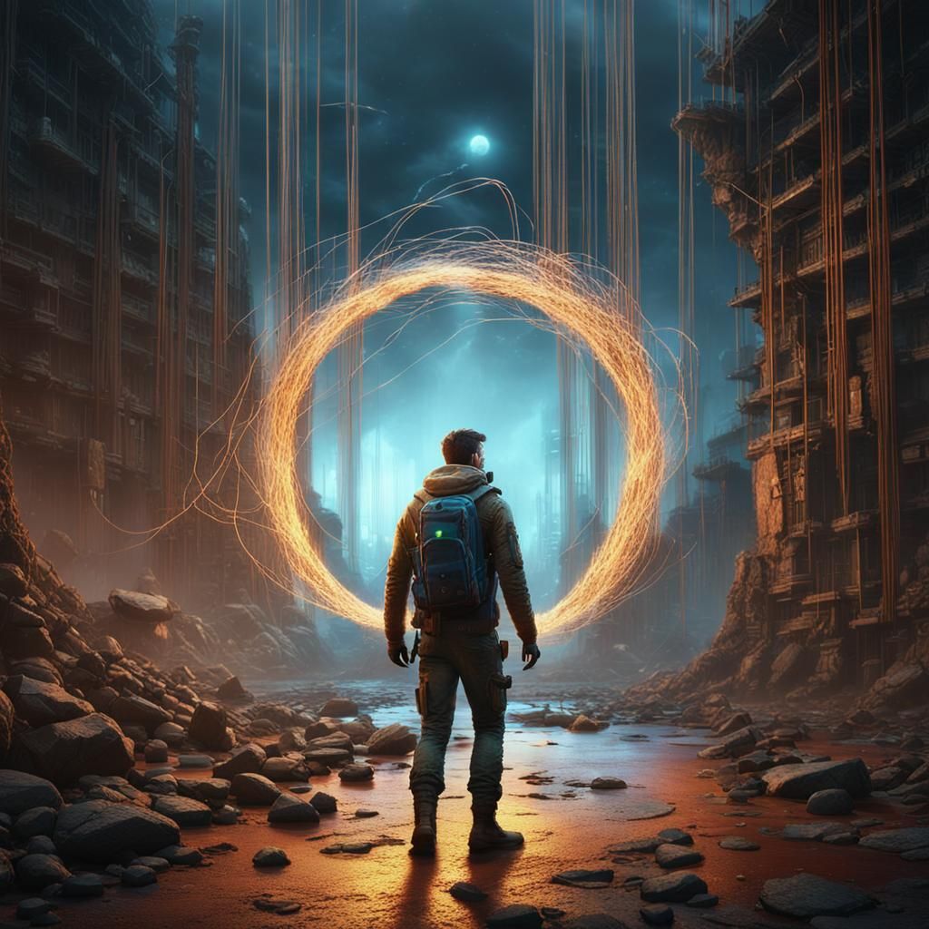 Post-Apocalyptic Scientist Enters Dimensional Portal