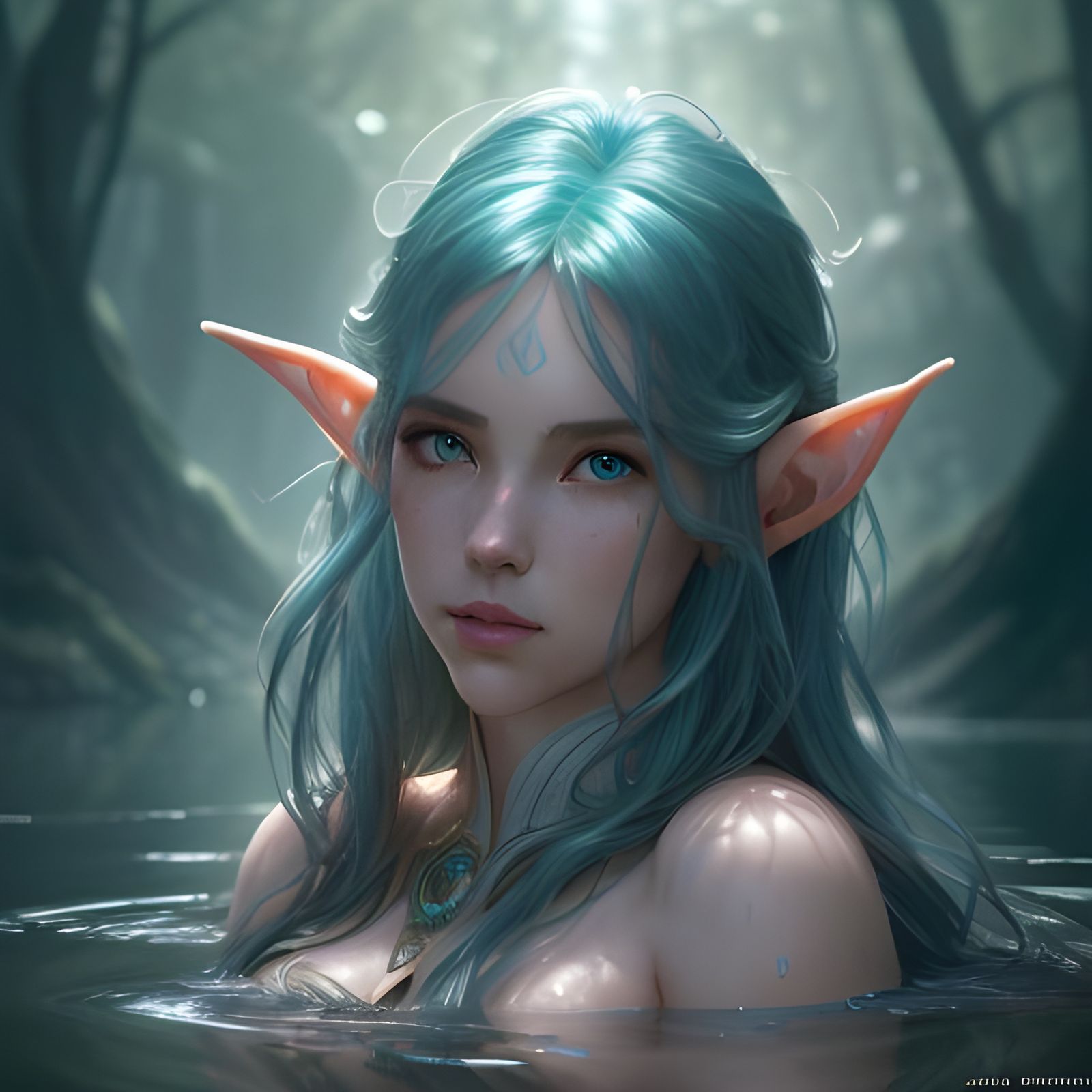 Elven Princess Portrait with Dynamic Lighting