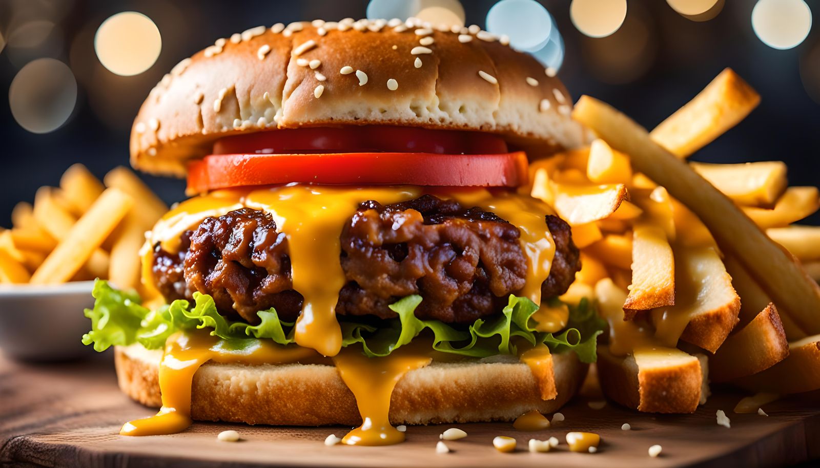 Cheeseburger and Fries: Professional Photography
