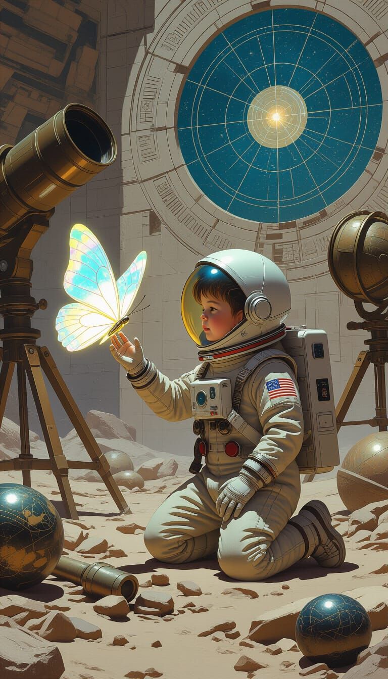 Cosmic Butterfly Discovery in Ancient Observatory