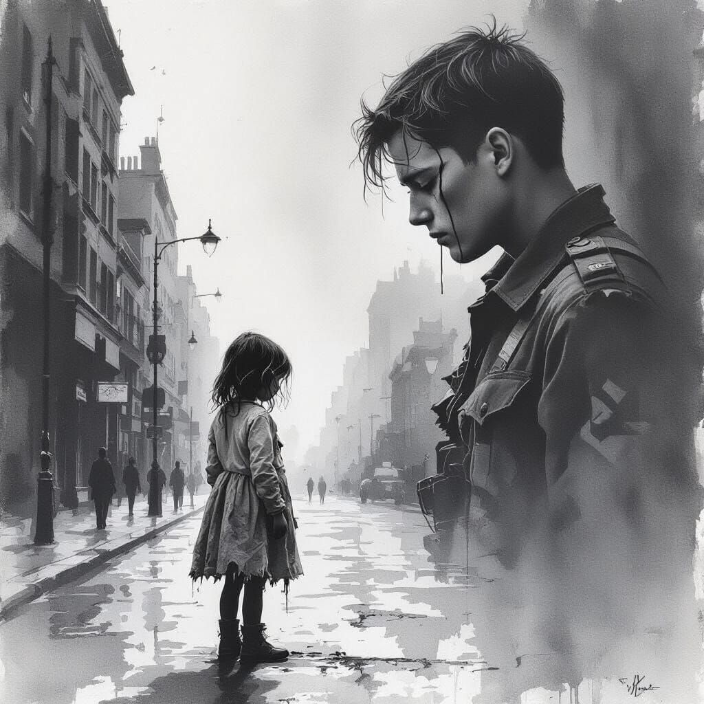 A lonely little girl,