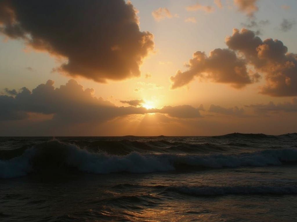 Surreal Scene in Neon Light with Deep Textures