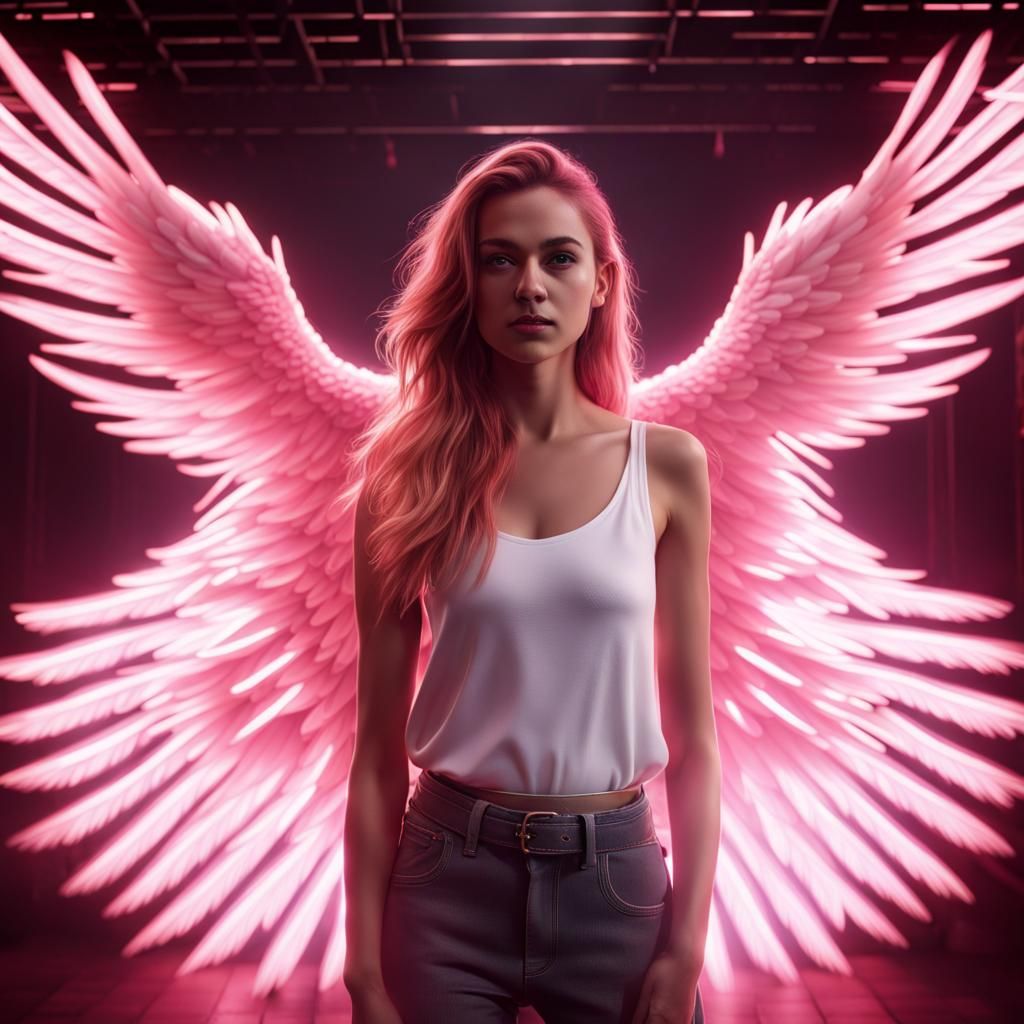 Disco Dancer in Phoenix Black Lights: Digital Painting