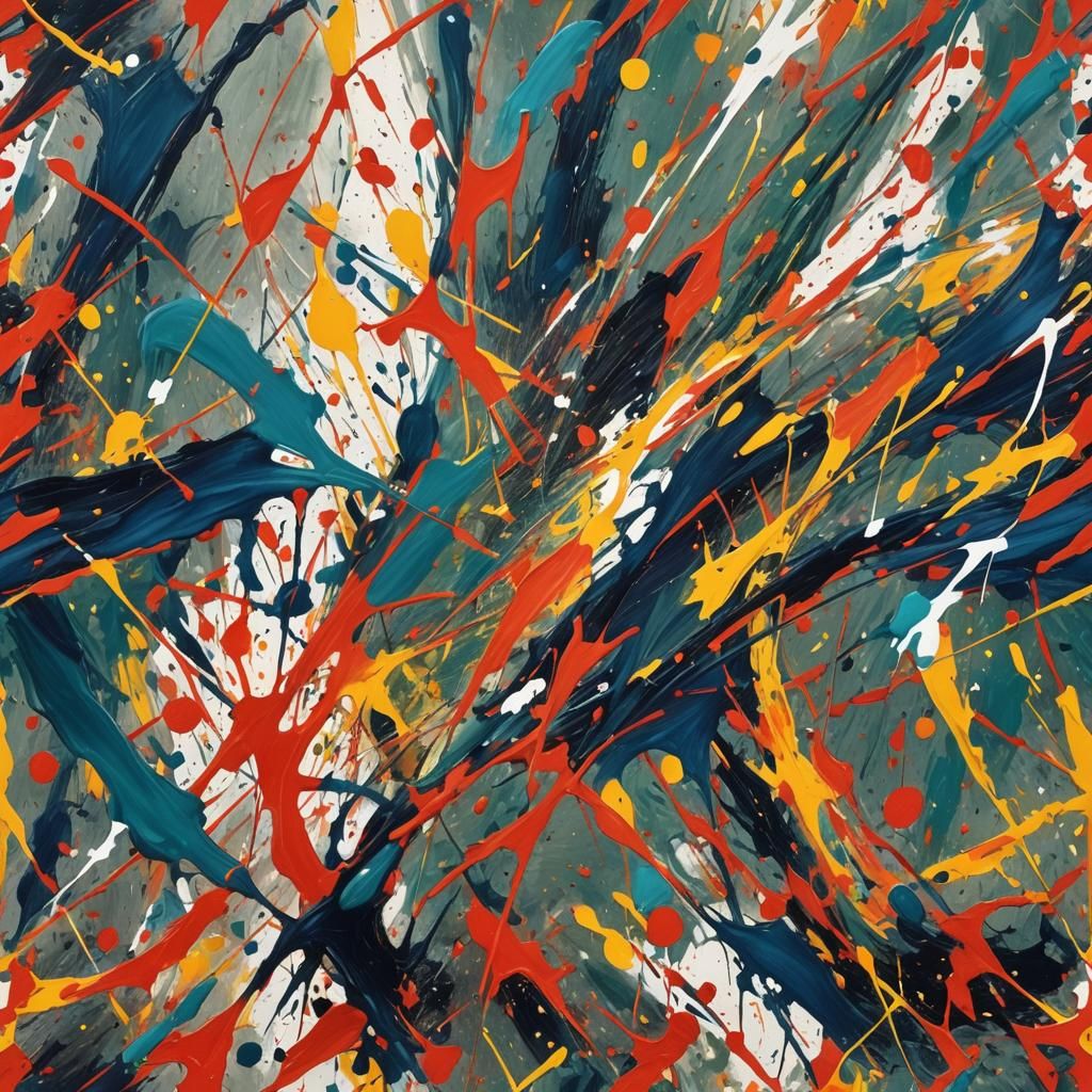 Dynamic Action Painting with Bold Brushstrokes