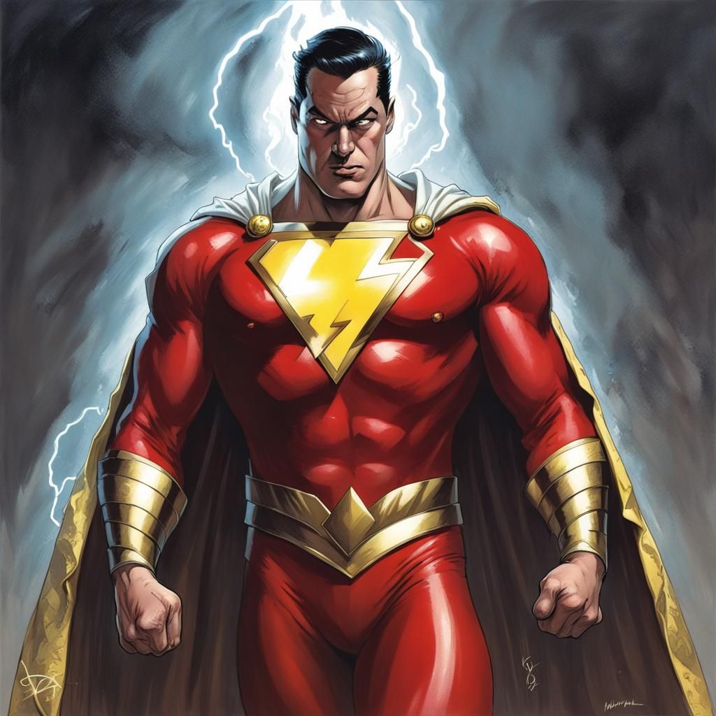 Sinister Shazam Artwork in Fantasy Style
