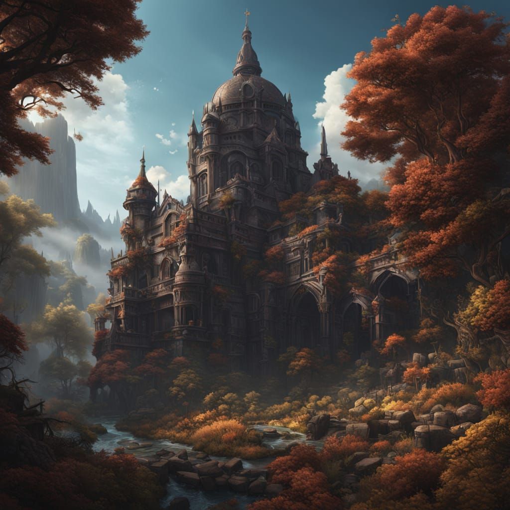 Fantastical Deep Color Matte Painting