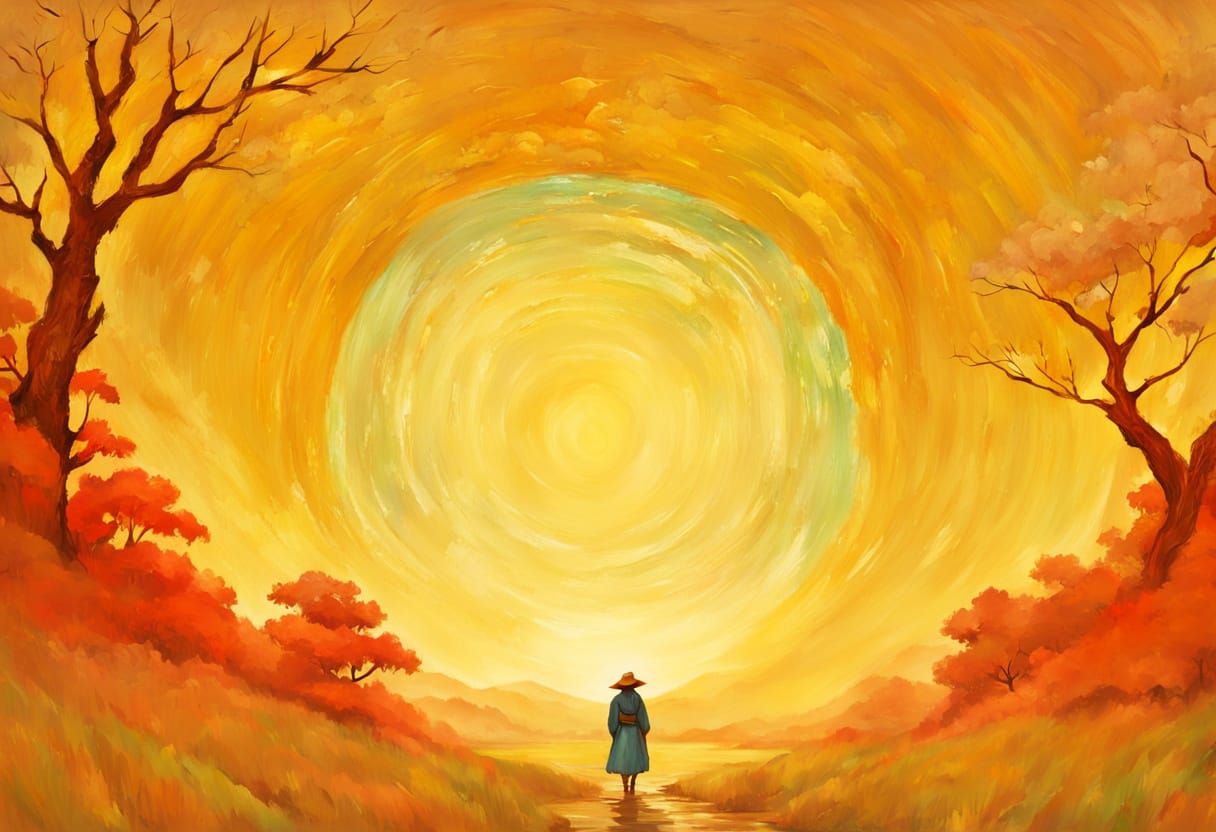 Mystical Landscape in Studio Ghibli Style