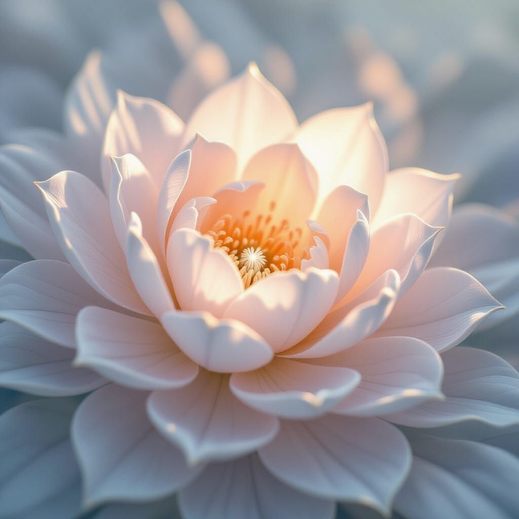 Crystalline Petalite Formation with Ethereal Glow