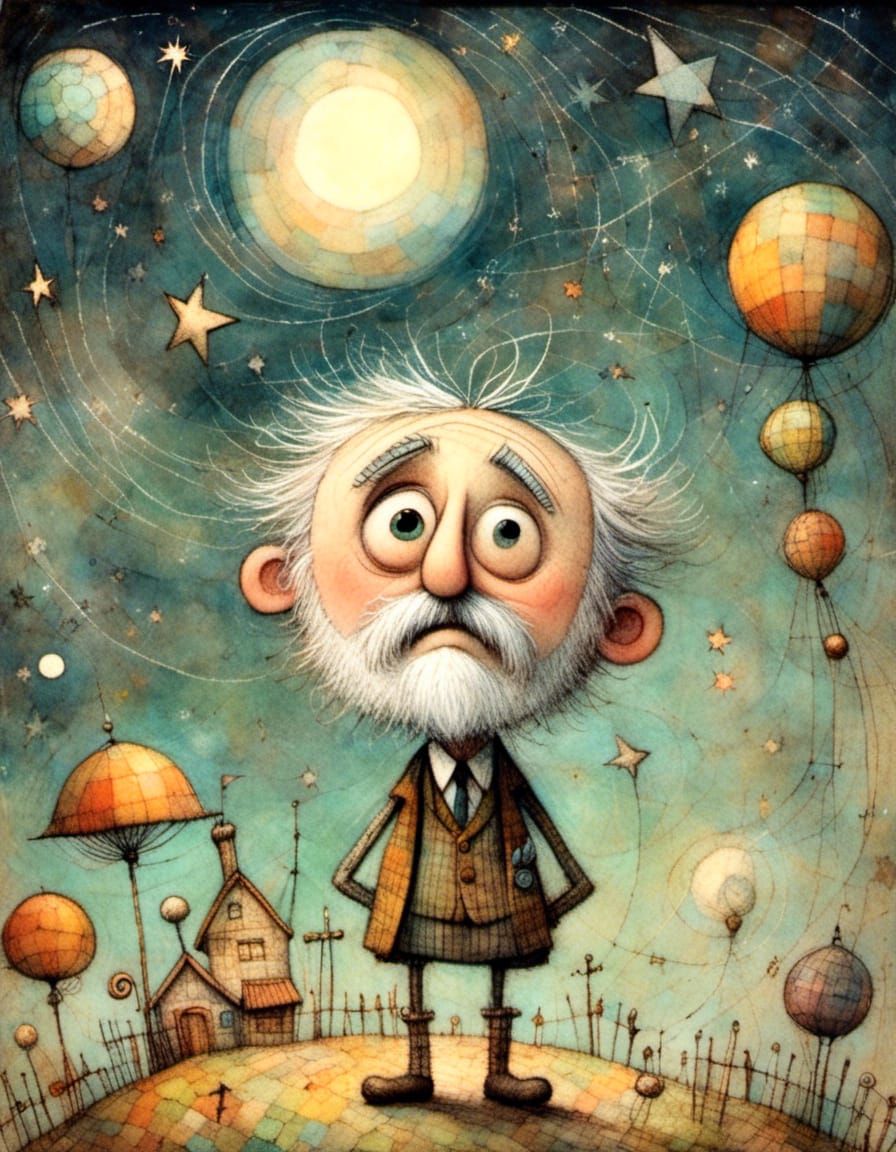 Touching Starry Tribute in Storybook Style