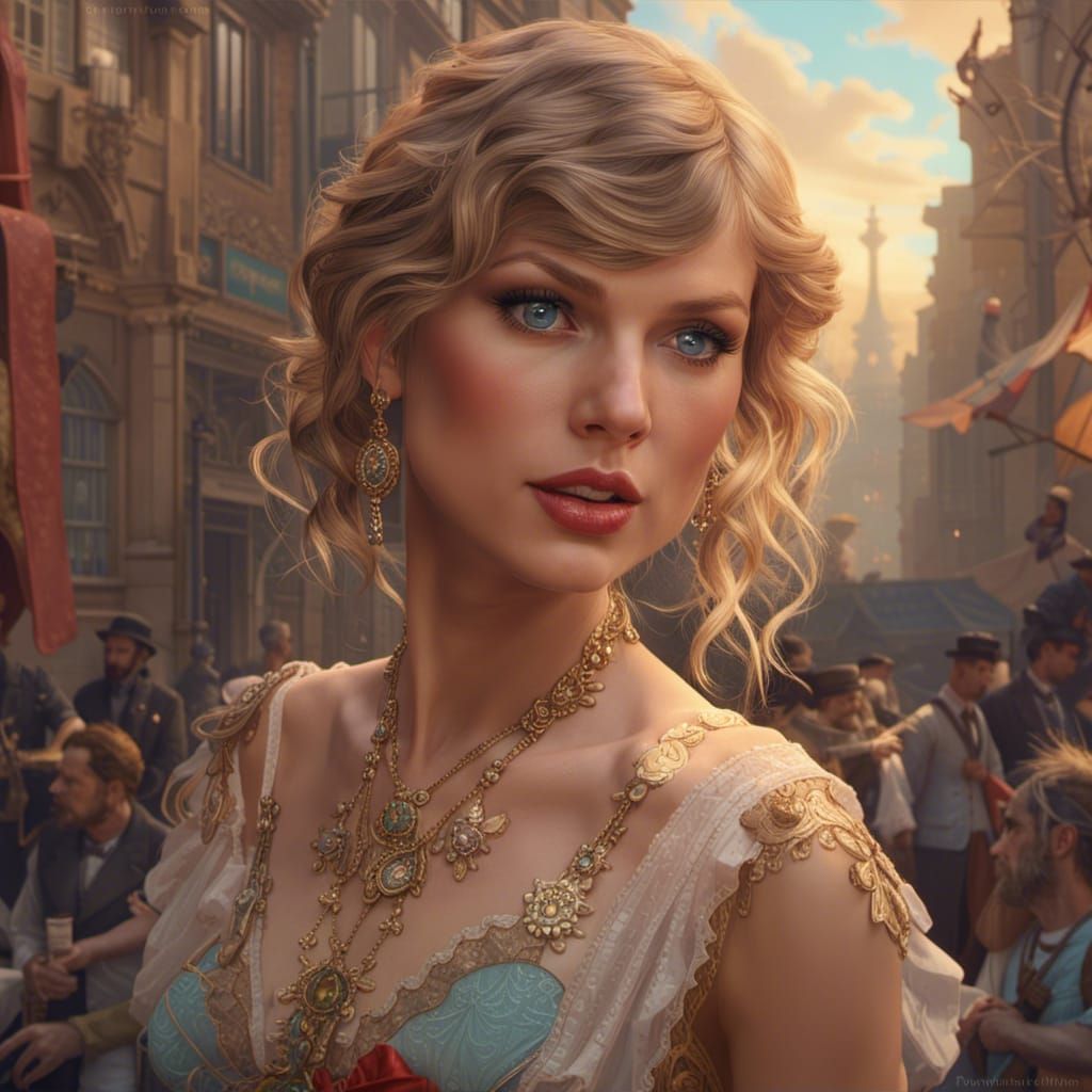 Taylor Swift as 19th Century Portrait, Hyperdetailed