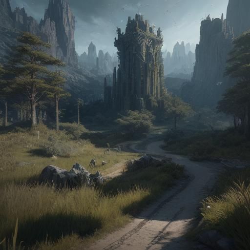 Epic 3D Game Cinematic Scene in 8K