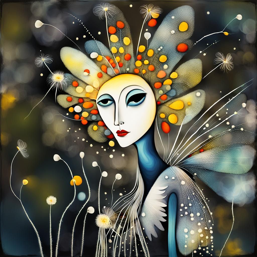 Winged Fairies Making Wishes in Surreal Dreamscape