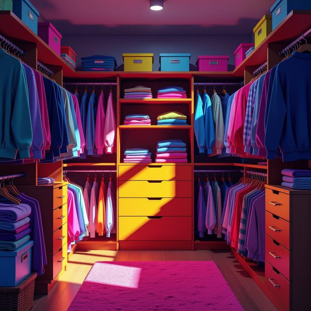 Closet Renovation: Before and After in 3D