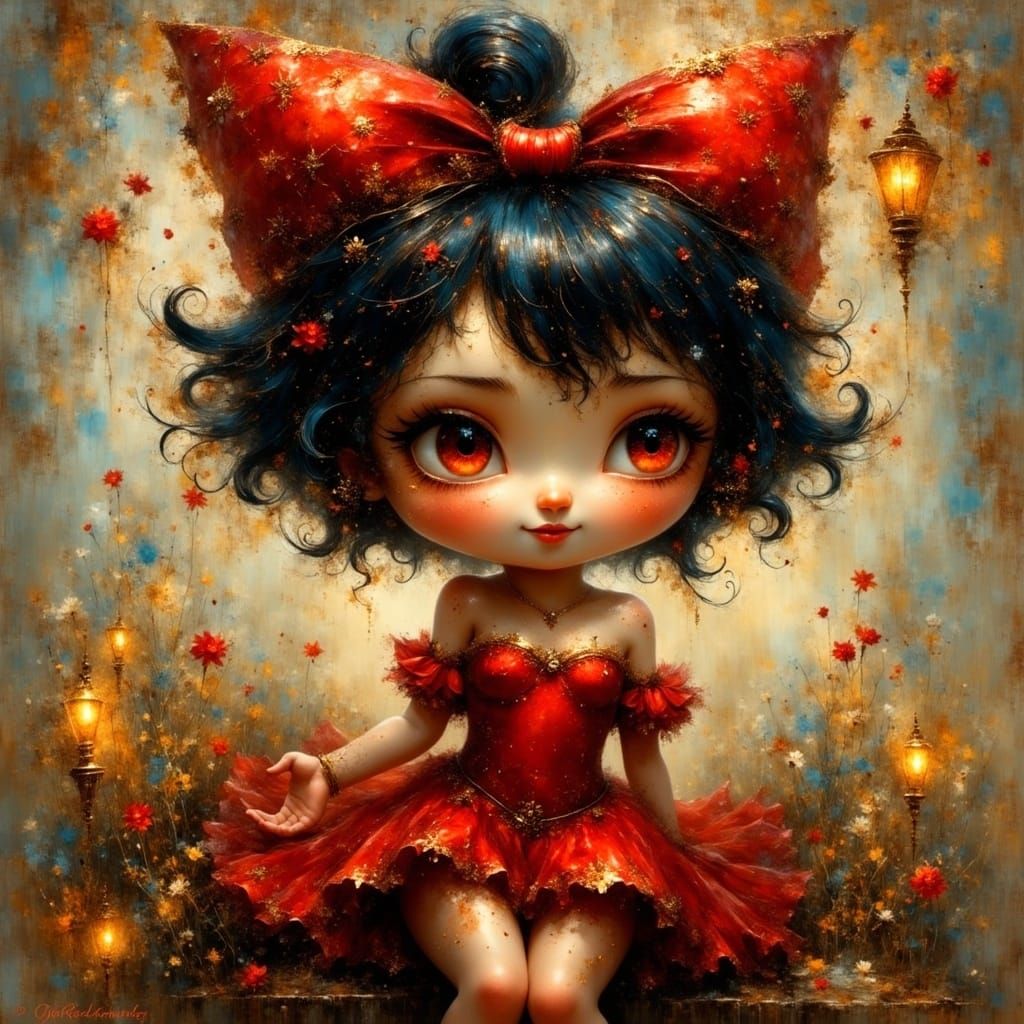 une betty boop <lora:EtherealVisionsFlux:1.0> Greg Rutkowski