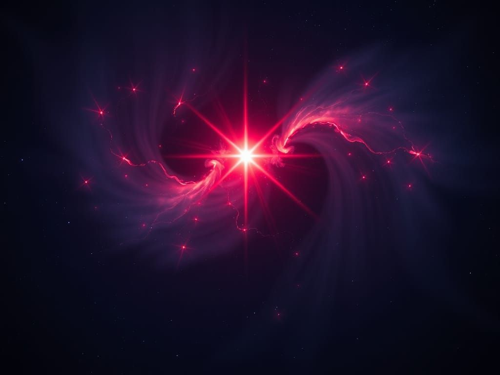 Cosmic Starburst in Vibrant Hues